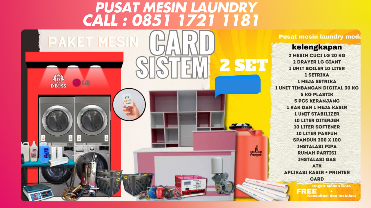 Jual mesin laundry katingan