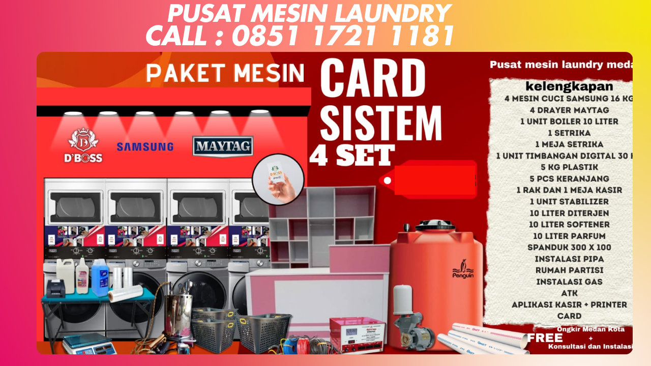 Jual mesin laundry balikpapan