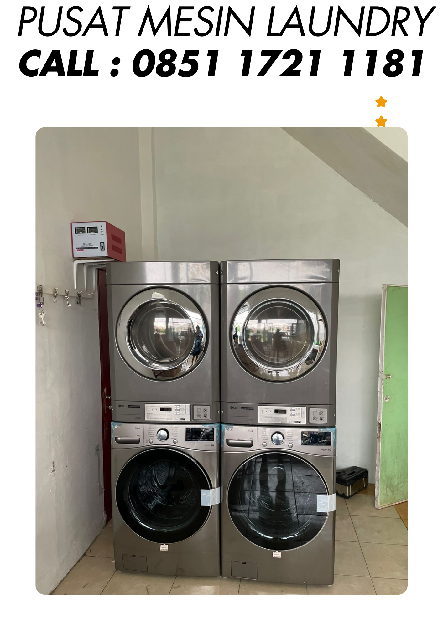 Jual mesin laundry Tebingtinggi