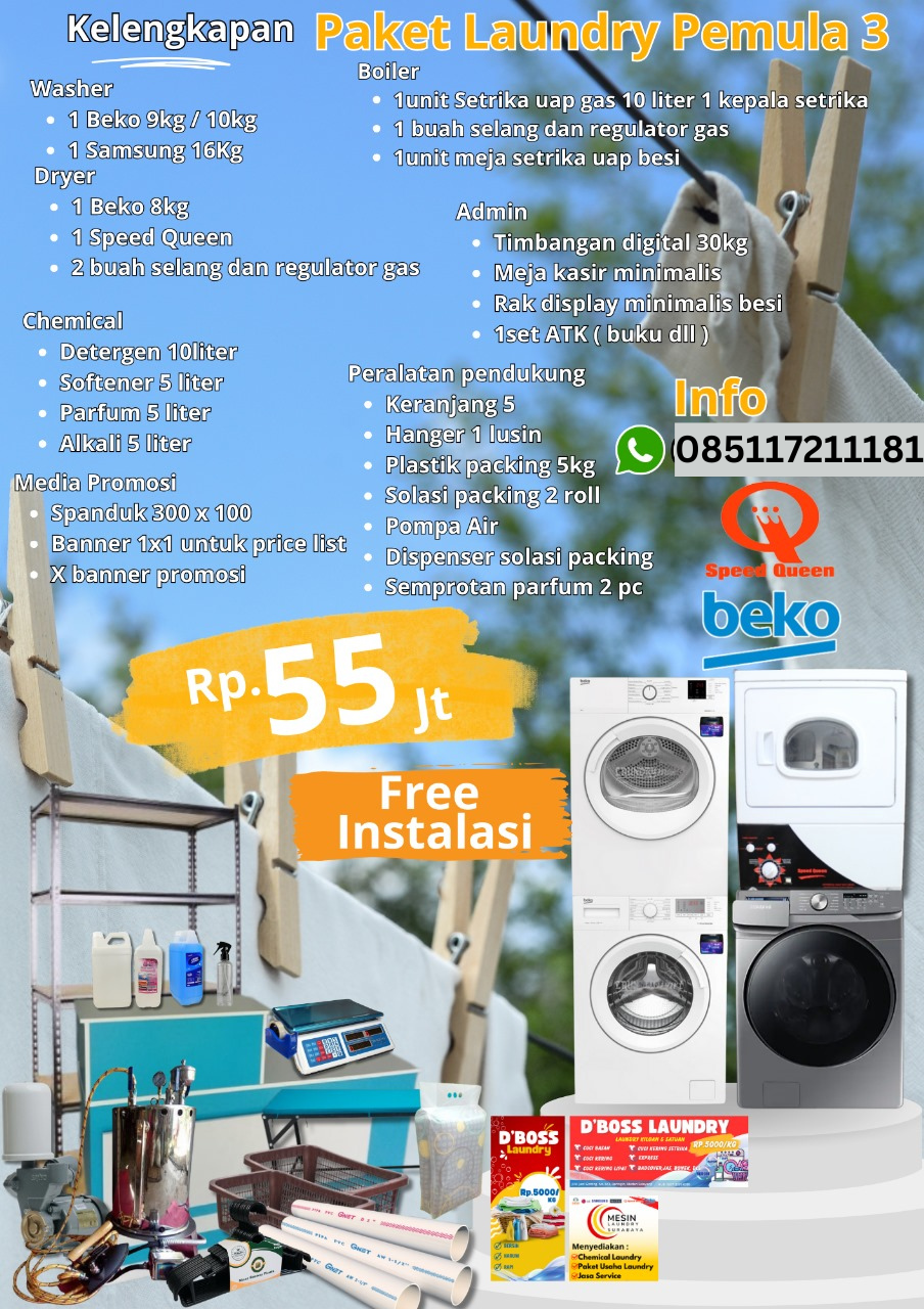 sedia paket laundry Jambi