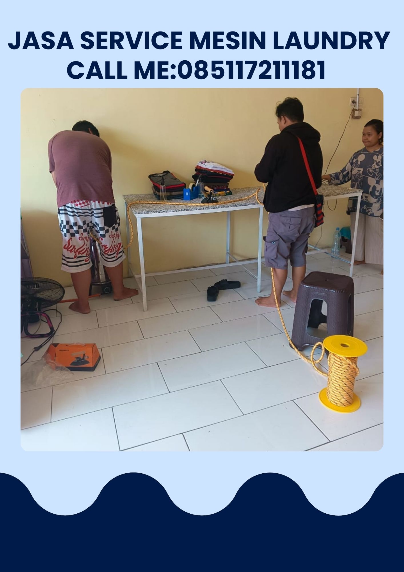 MenerimaJasa instalasi mesinlaundry medan