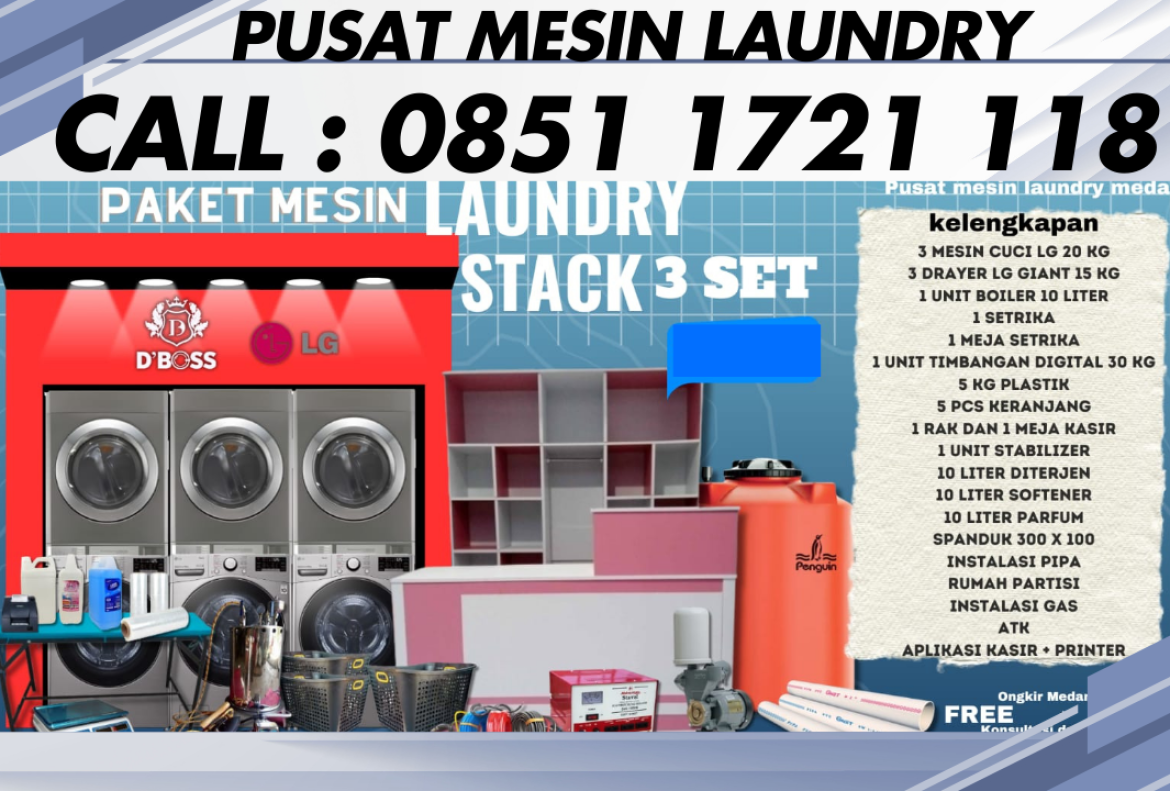 Jual mesin laundry kayongutara