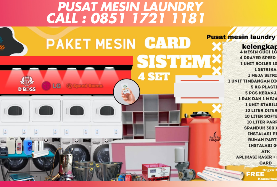 Jual mesin laundry kotabaru