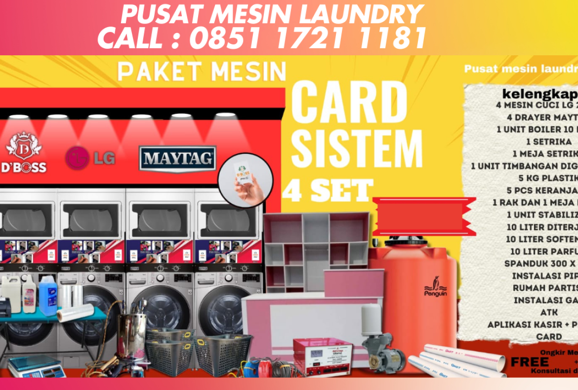 Jual paket laundry binjai